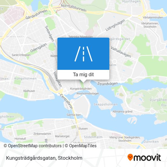 Kungsträdgårdsgatan karta