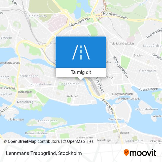 Lennmans Trappgränd karta