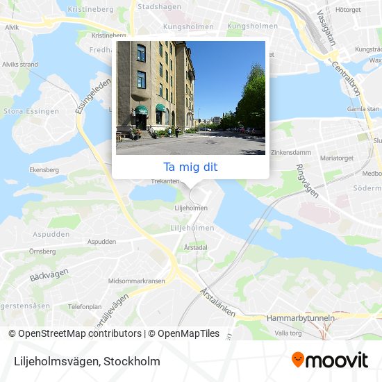 Liljeholmsvägen karta