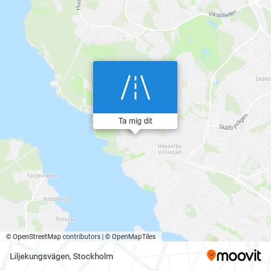 Liljekungsvägen karta