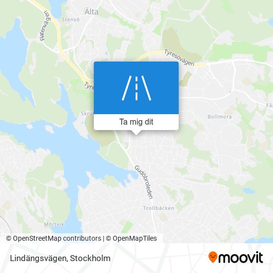 Lindängsvägen karta