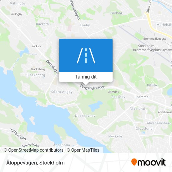 Åloppevägen karta