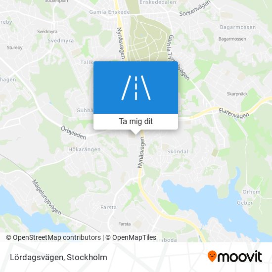 Lördagsvägen karta