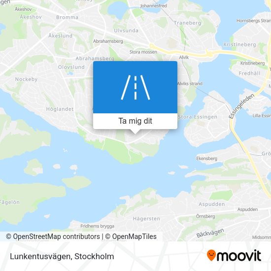 Lunkentusvägen karta