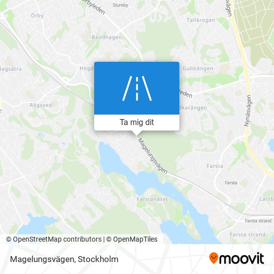 Magelungsvägen karta