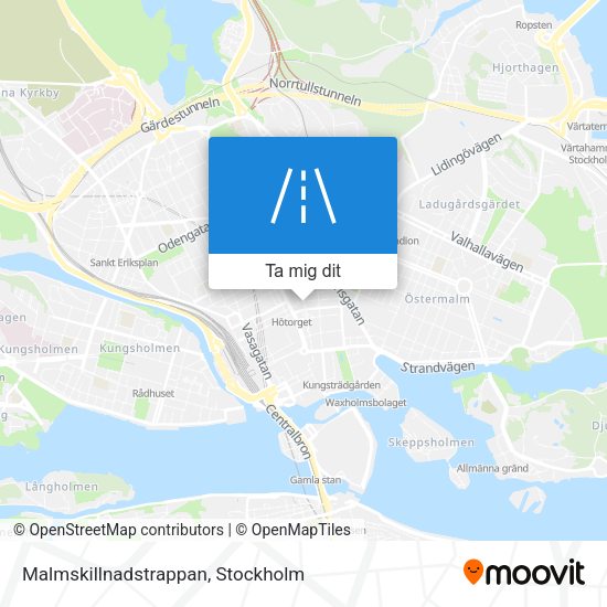 Malmskillnadstrappan karta
