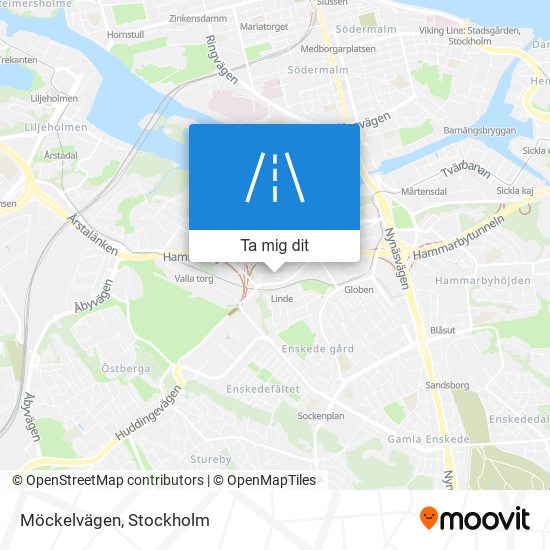 Möckelvägen karta