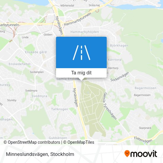 Minneslundsvägen karta