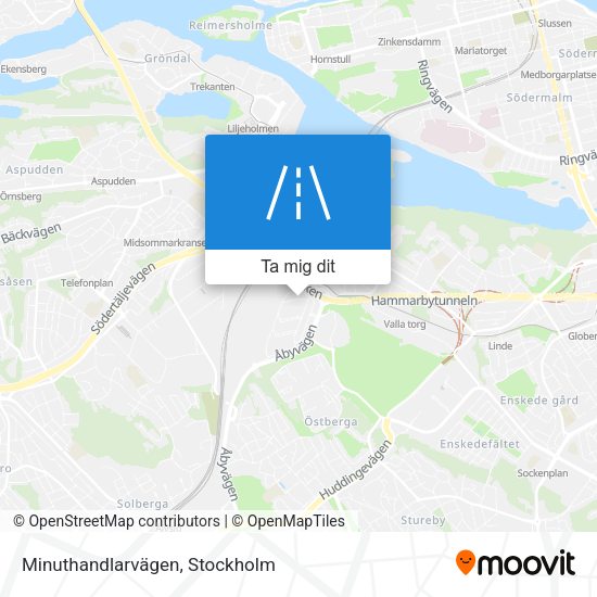 Minuthandlarvägen karta