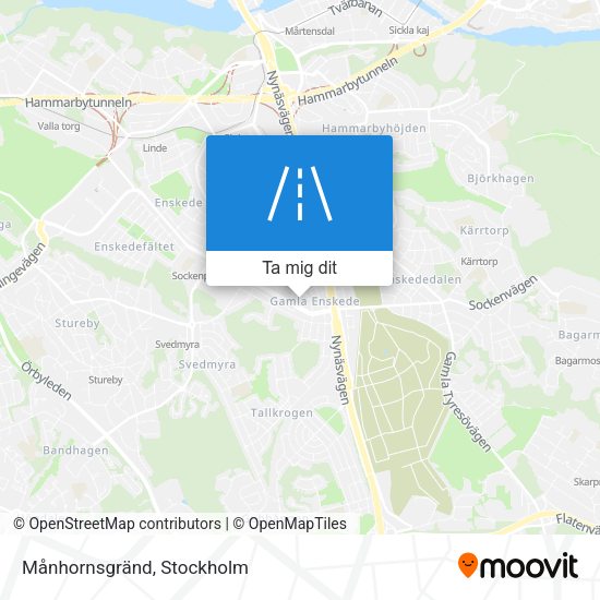 Månhornsgränd karta