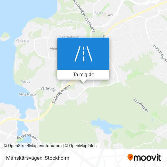 Månskärsvägen karta