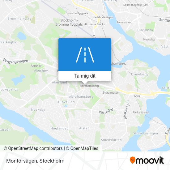 Montörvägen karta