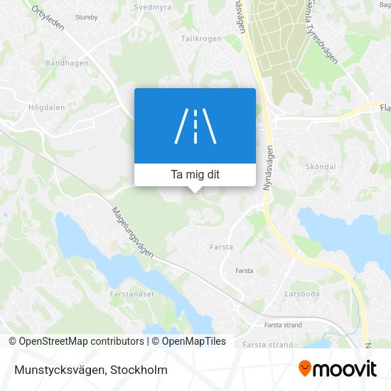 Munstycksvägen karta