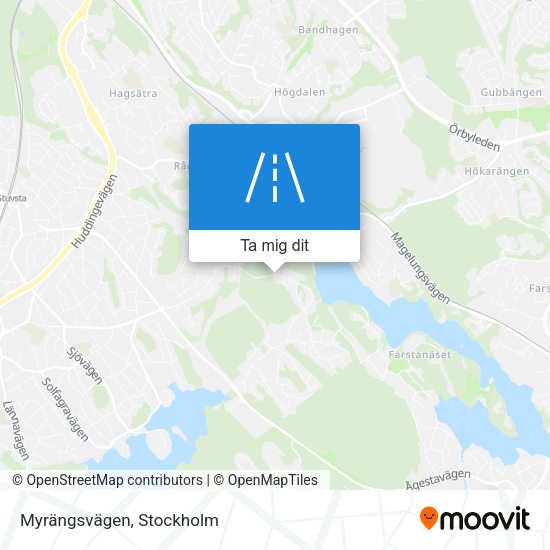 Myrängsvägen karta