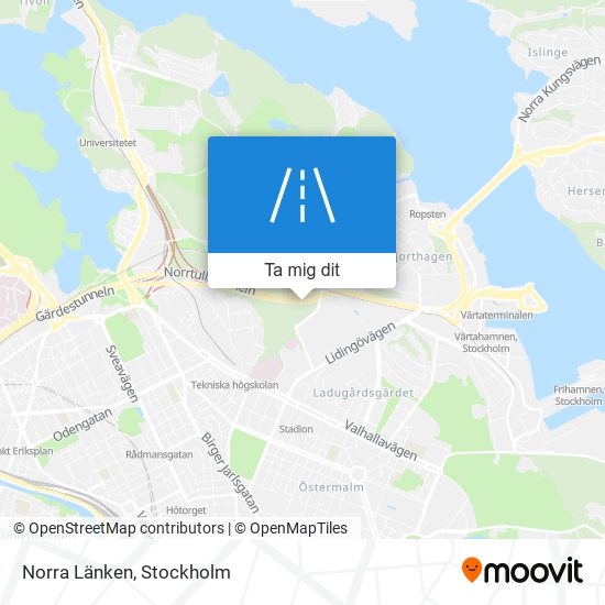 Norra Länken karta