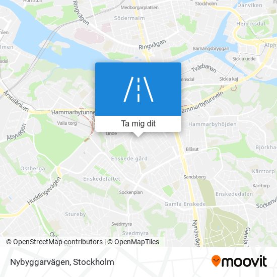 Nybyggarvägen karta