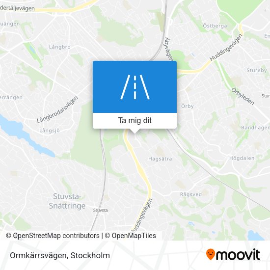 Ormkärrsvägen karta