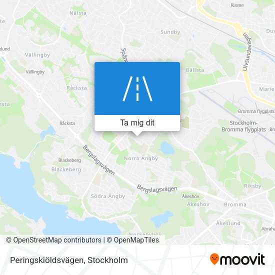 Peringskiöldsvägen karta