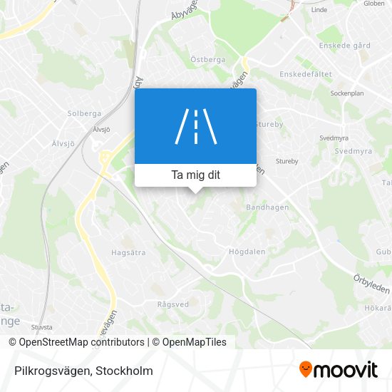 Pilkrogsvägen karta