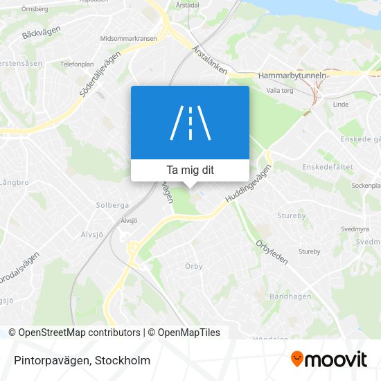 Pintorpavägen karta