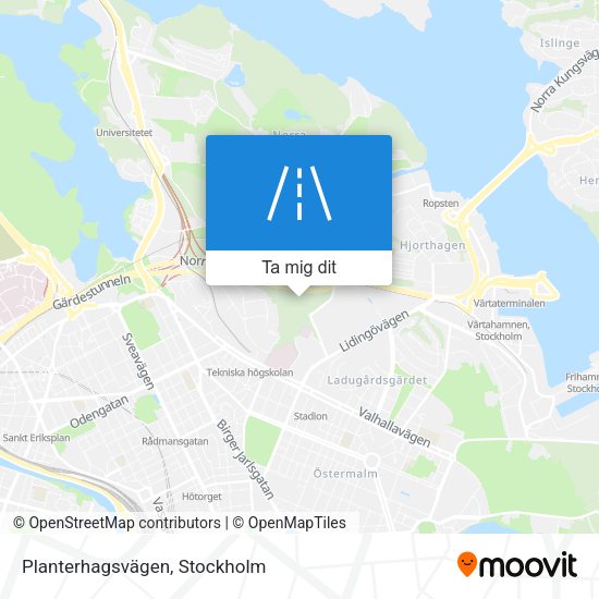 Planterhagsvägen karta