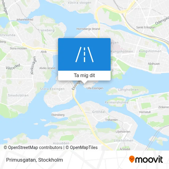Primusgatan karta