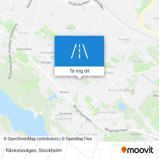 Råckstavägen karta