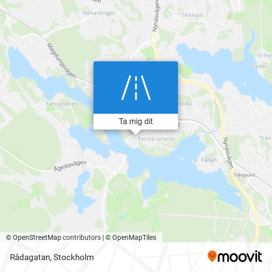 Rådagatan karta