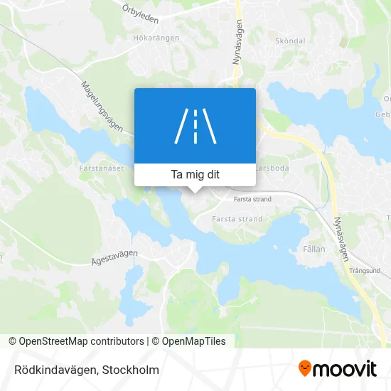 Rödkindavägen karta