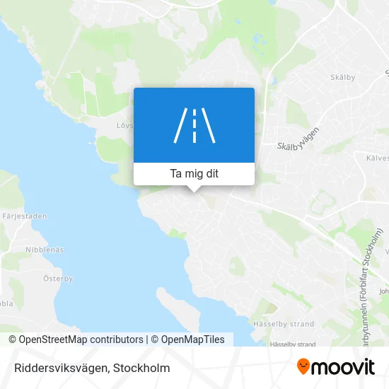 Riddersviksvägen karta