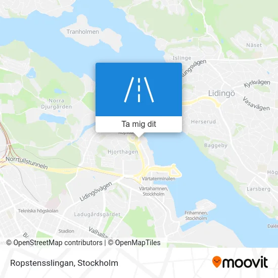 Ropstensslingan karta