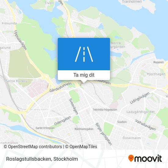 Roslagstullsbacken karta
