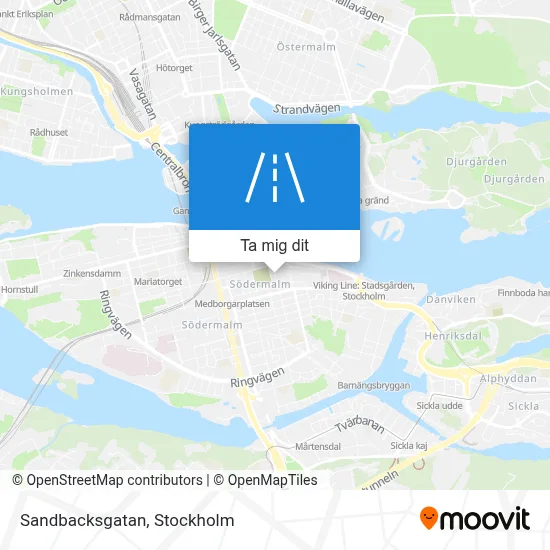 Sandbacksgatan karta