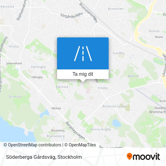 Söderberga Gårdsväg karta