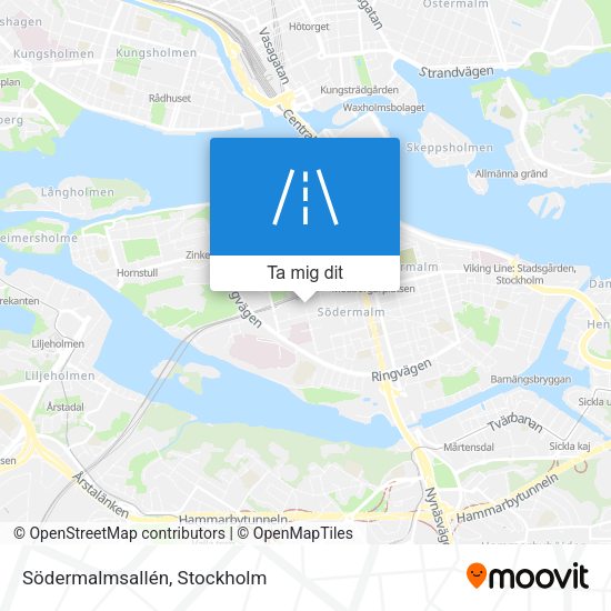 Södermalmsallén karta