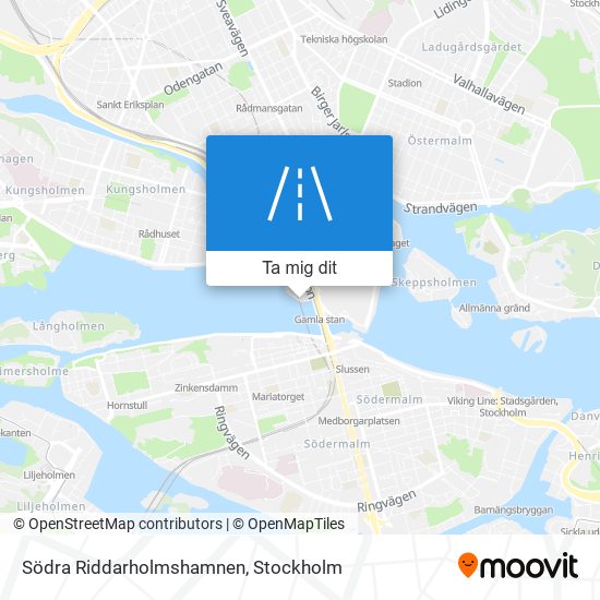Södra Riddarholmshamnen karta
