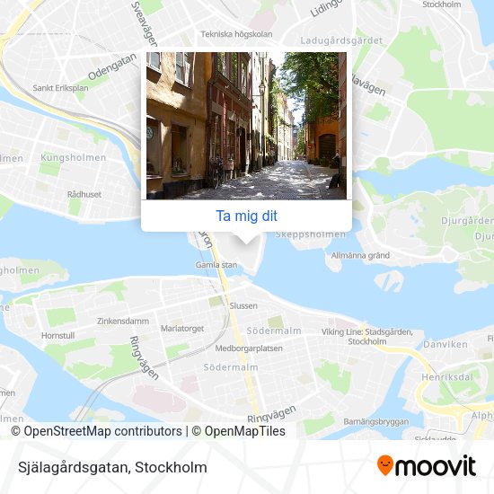 Själagårdsgatan karta