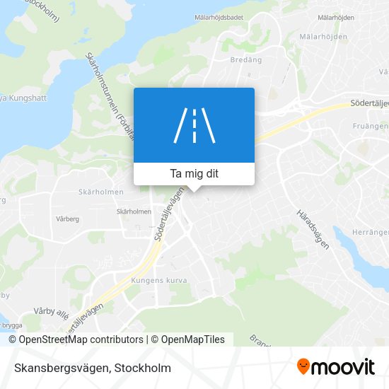 Skansbergsvägen karta