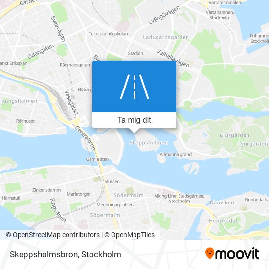 Skeppsholmsbron karta