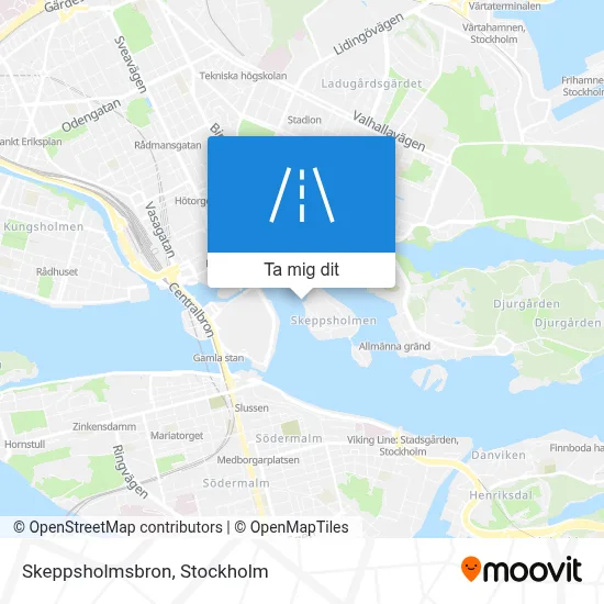 Skeppsholmsbron karta
