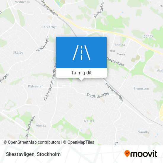 Skestavägen karta