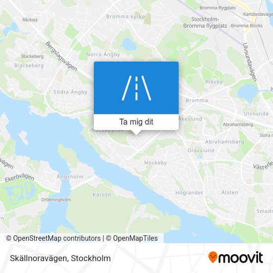 Skällnoravägen karta