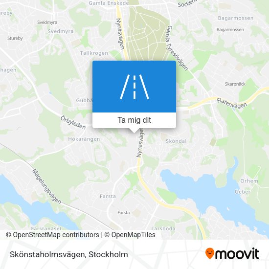 Skönstaholmsvägen karta