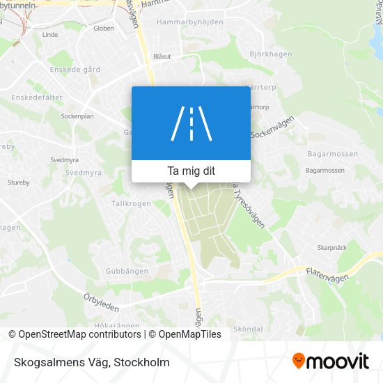 Skogsalmens Väg karta