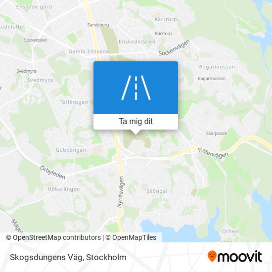 Skogsdungens Väg karta