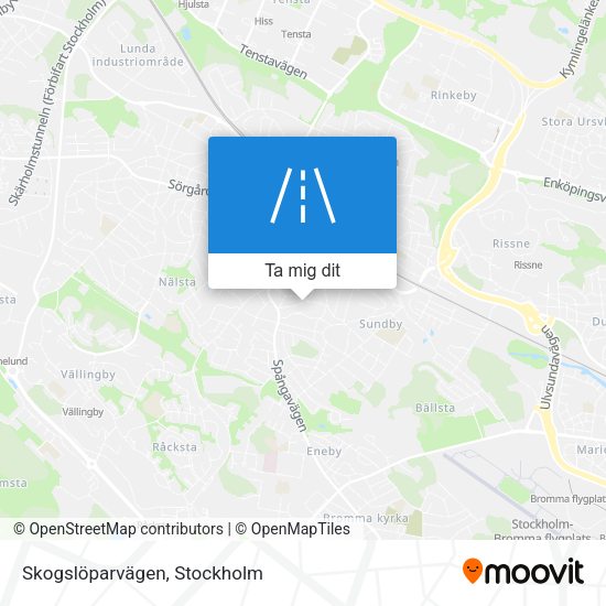 Skogslöparvägen karta