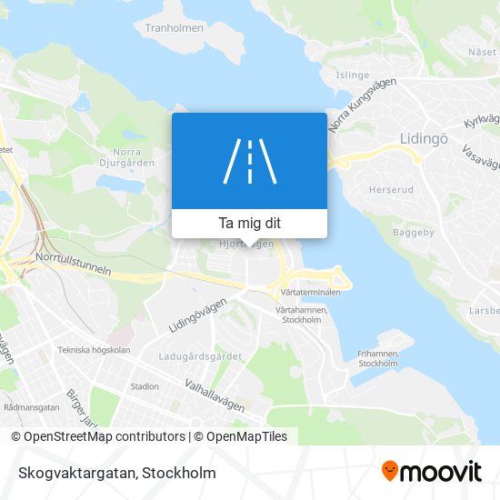 Skogvaktargatan karta