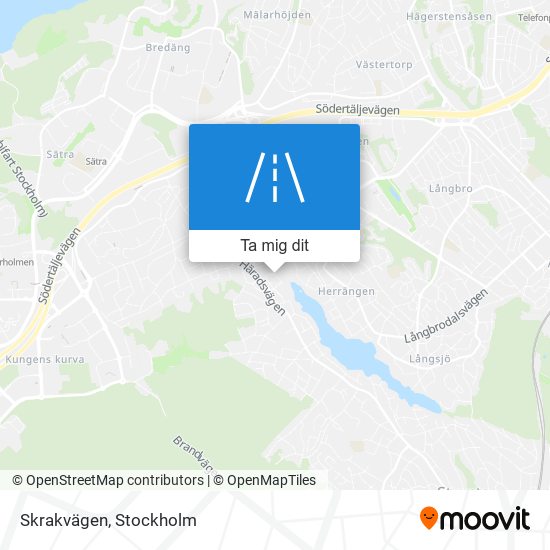 Skrakvägen karta