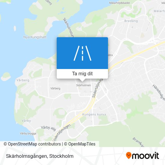 Skärholmsgången karta