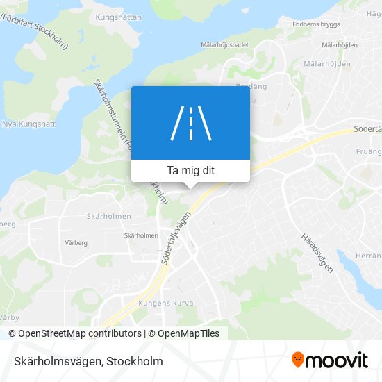 Skärholmsvägen karta